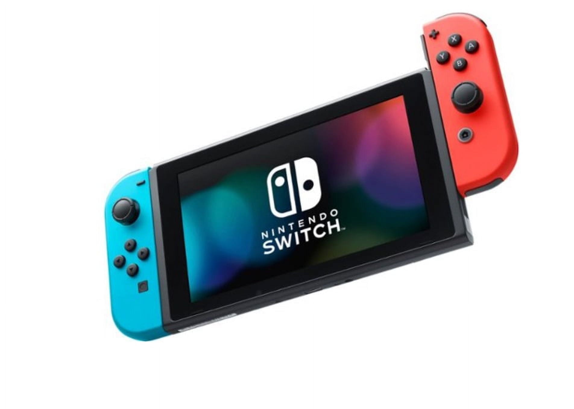 Restored Nintendo Switch with Neon Blue and Neon Red JoyCon (Refurbished)