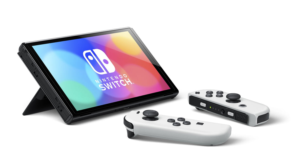 Nintendo Switch OLED Model Video Game Console with White Joy-Con, 64 GB, 1, 1, 1