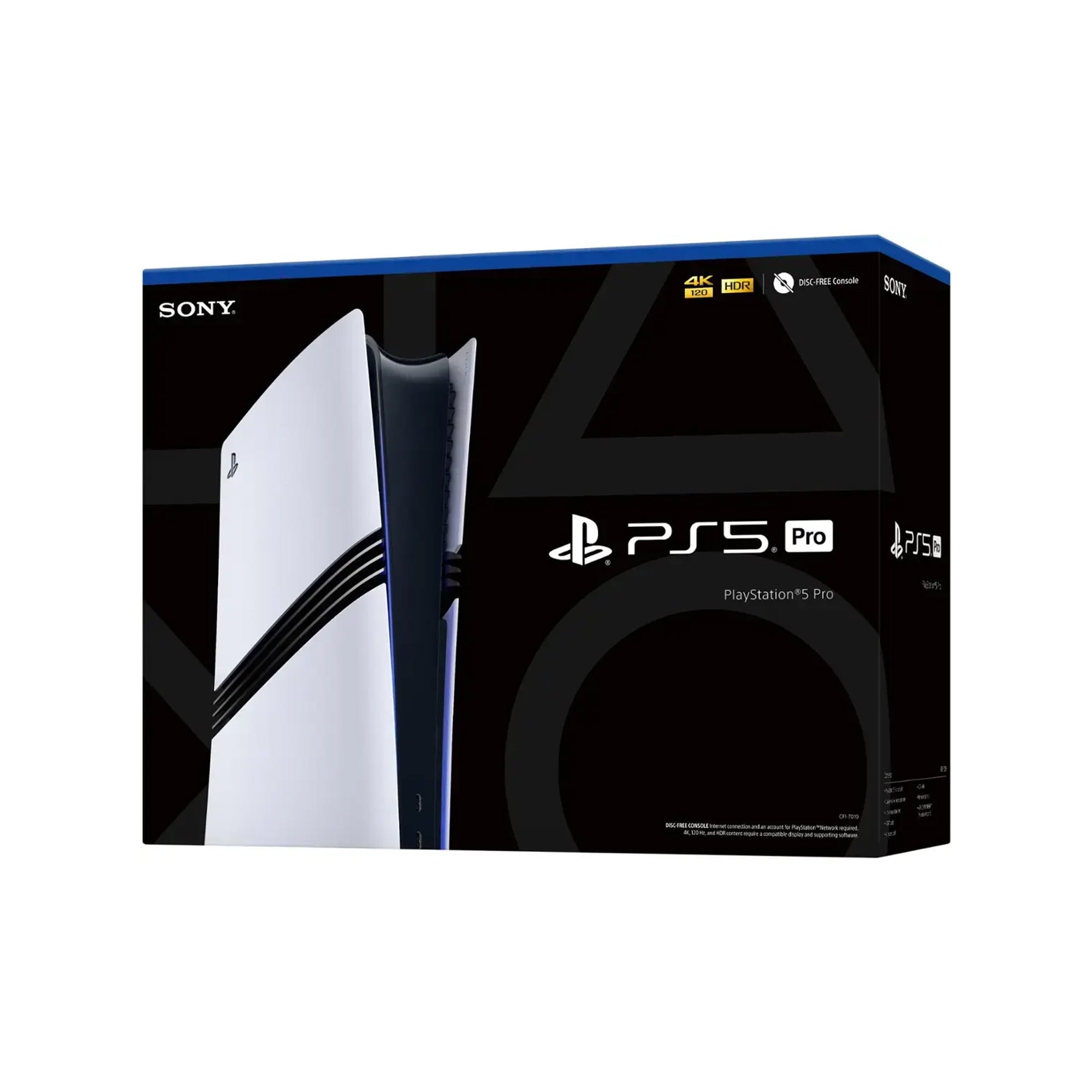 PlayStation 5 Pro 2TB SSD Digital Console with Two Controllers, White and Midnight Black DualSense and Mytrix Dual Controller Charger - Flagship PS5 Pro Console