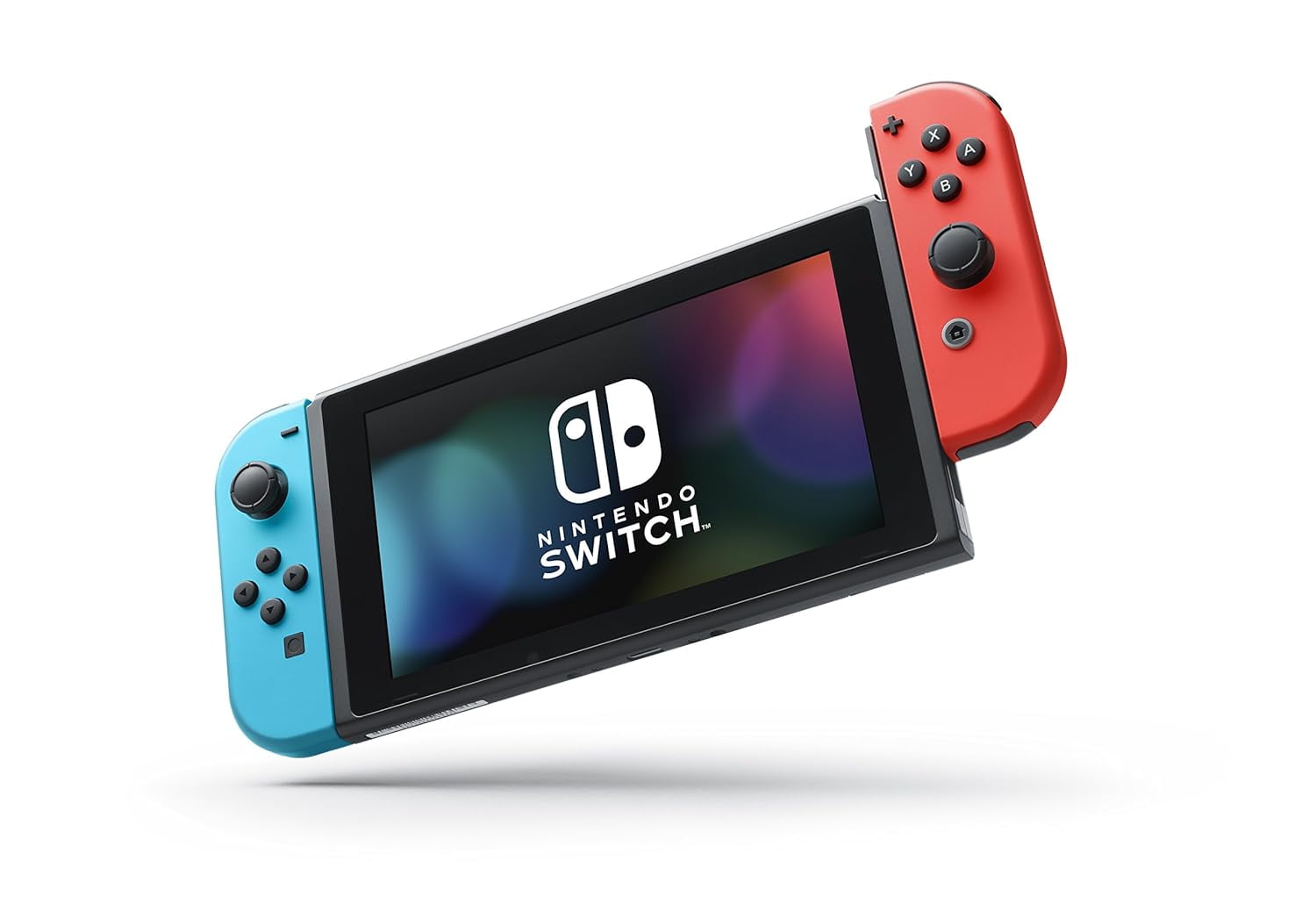 Nintendo Switch with Neon Blue and Neon Red Joy Con Bundle (JP Edition) Powever Exclusive Bundle