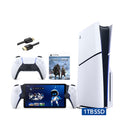 2023 New PlayStation 5 Slim Disc Edition God of War Ragnarok Bundle with Portal Remote Player and Mytrix 8K HDMI Ultra High Speed Cable - White, Slim PS5 1TB PCIe SSD Gaming Console