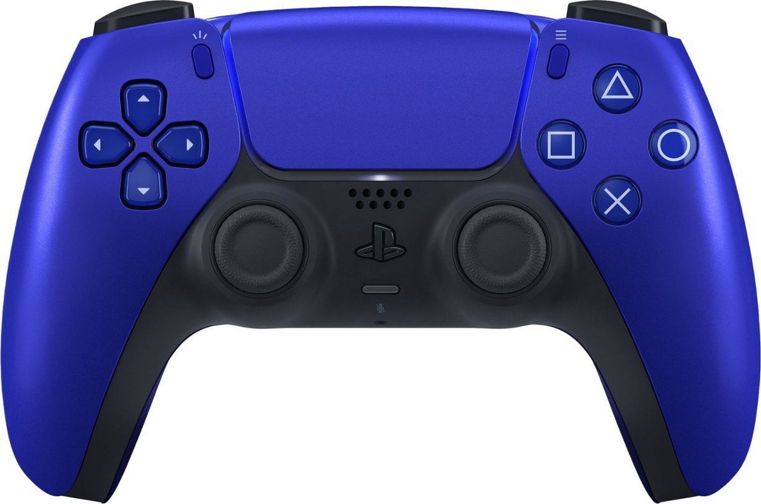 PlayStation 5 Slim Disc 2TB SSD ASTRO BOT Bundle with Two Controllers, White and Cobalt Blue DualSense and Mytrix Dual Controller Charger - PS5 Slim Disc Edition
