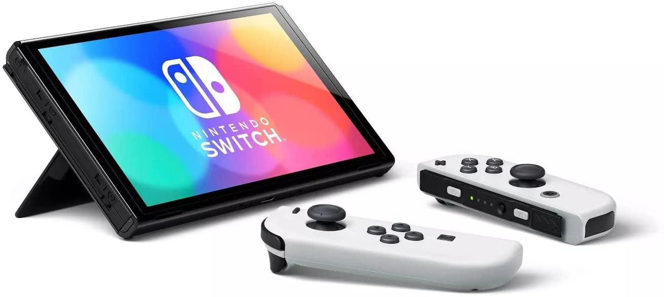 Nintendo Switch - OLED Model Console/64 GB Internal Storage with White Joy-Con