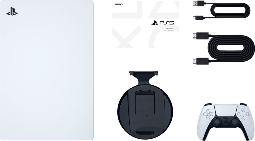 2023 New PlayStation 5 Slim Disc Edition Console, Controller and Mytrix 8K HDMI Ultra High Speed Cable - White, Slim PS5 1TB PCIe SSD Gaming Console