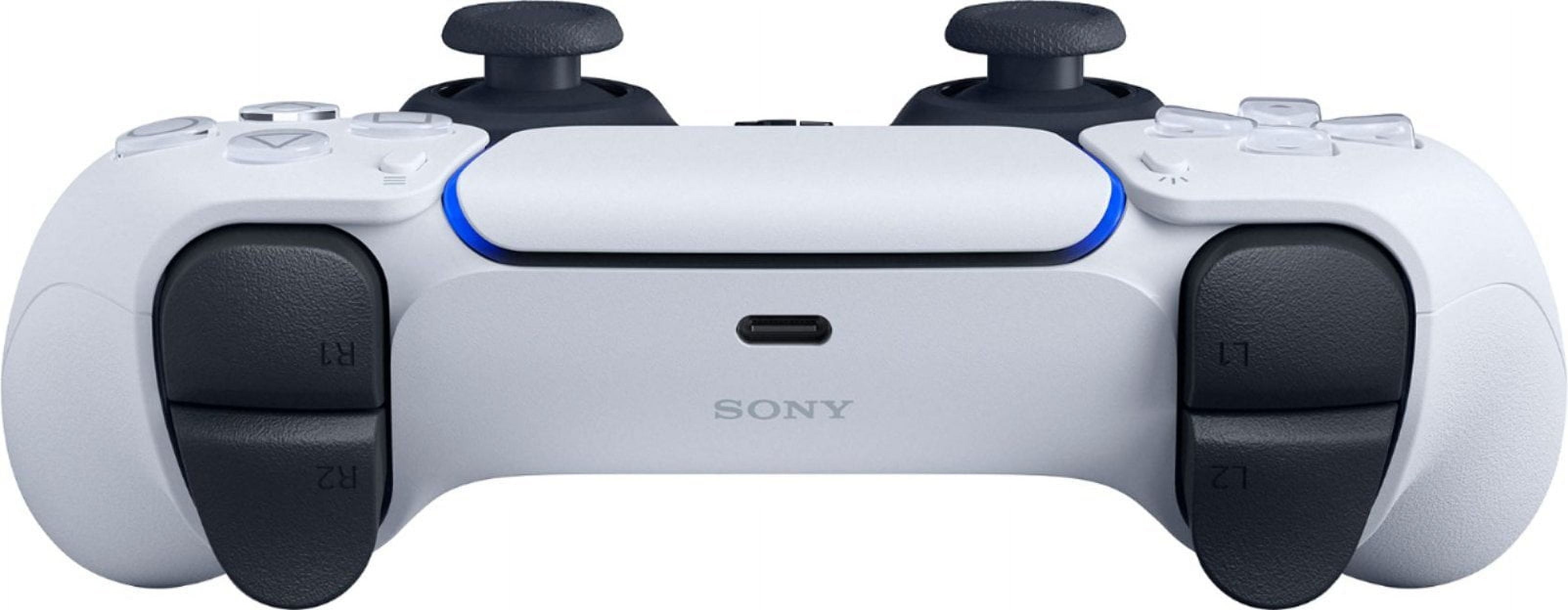 PlayStation 5 Slim Disc Edition Bundle with Gran Turismo 7 and C-Gamers Dual-Controller Charger - PS5, White