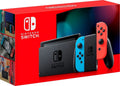 Nintendo Switch with Neon Blue and Neon Red Joy-Con