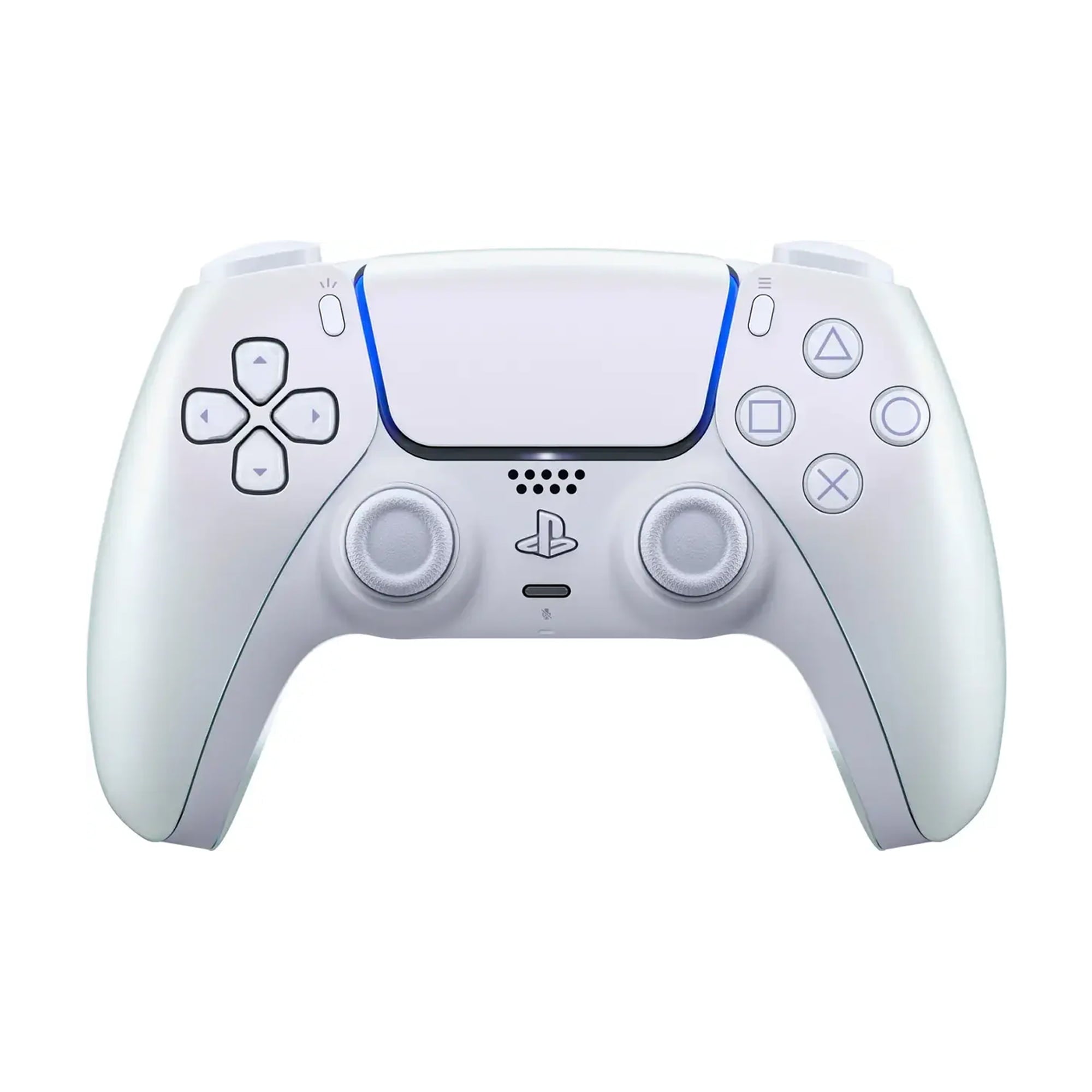 PlayStation 5 Slim Digital 825GB SSD Console with Two Controllers, White and Chroma Teal DualSense and Dual Controller Charger - PS5 Slim Digital Console