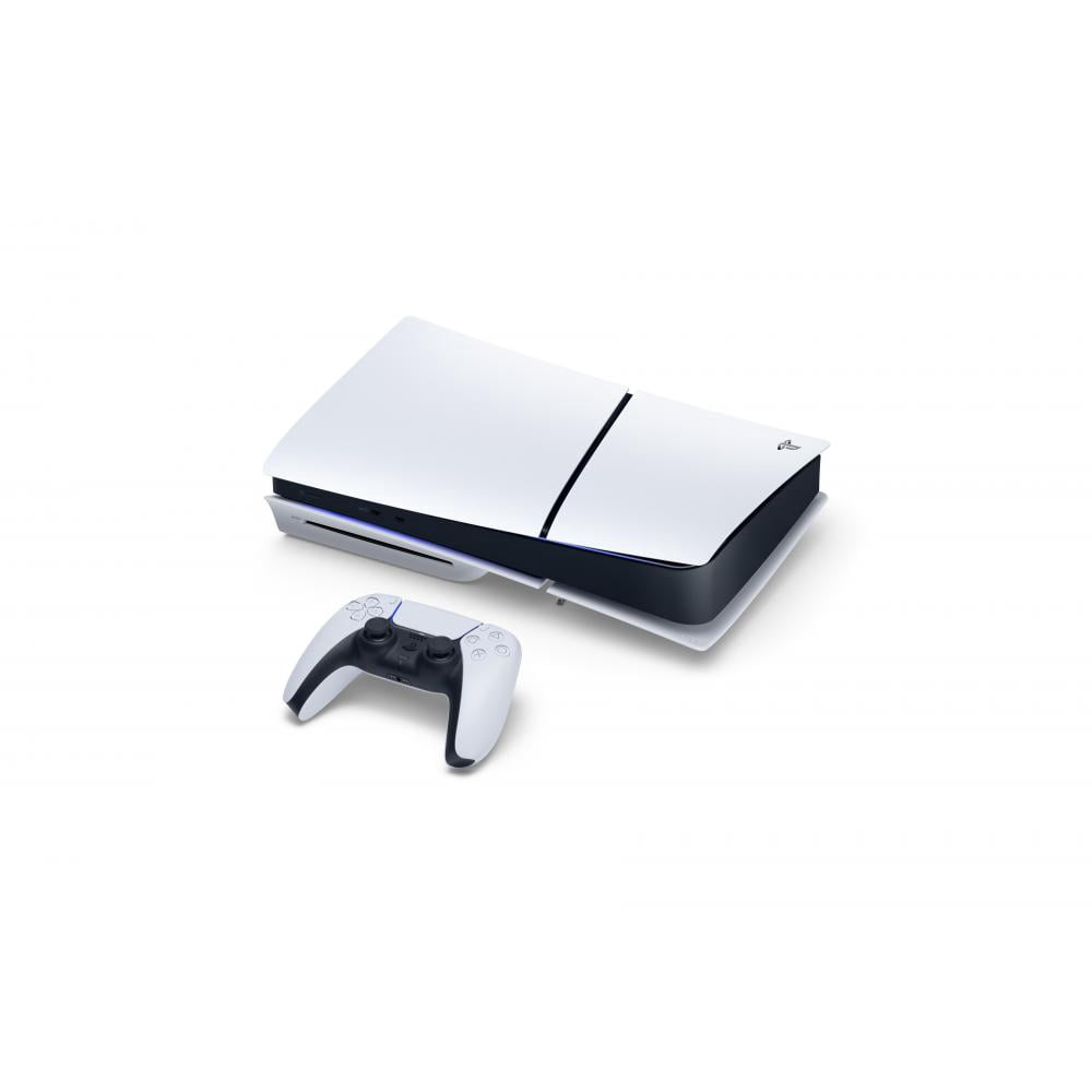 PlayStation 5 Slim Console 1TB + PlayStation 5 DualSense Wireless Controller Sterling Silver - Includes PS5 Console & 2 DualSense Controllers