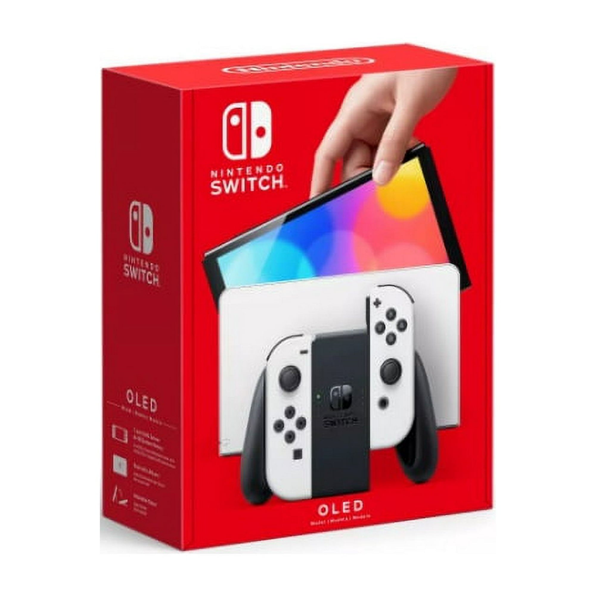 Restored Nintendo HEGSKAAAA OLED w/ White Joy-Con White, Nintendo Switch (Refurbished)