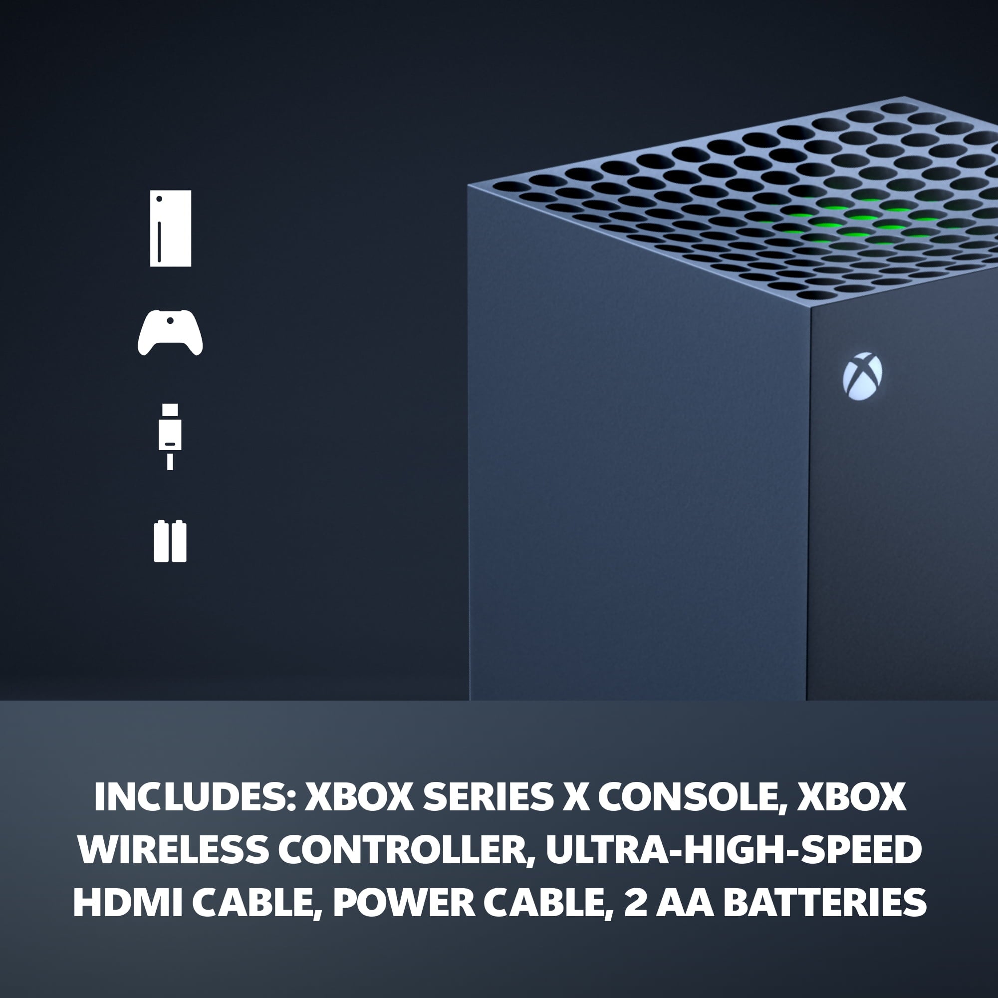 XBOX Series X - Gaming Console - 1TB SSD - Includes XBOX Wireless Controller - 4K Gaming - 120FPS - Carbon Black